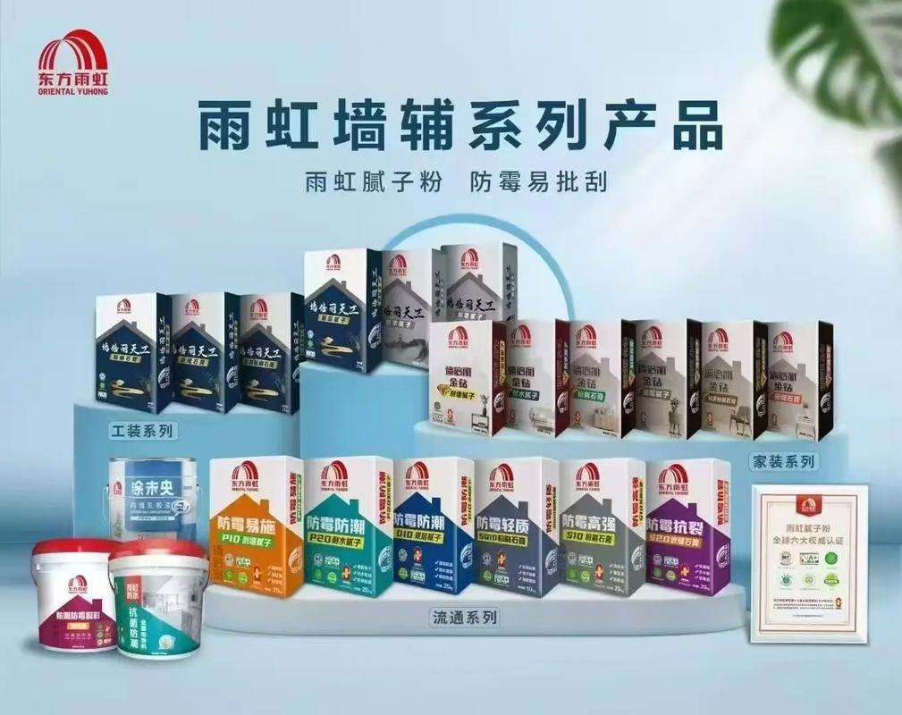 东方雨虹民建墙辅线产品全家福,可适用于新建,翻新,改造等乳